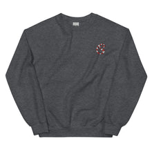 Load image into Gallery viewer, Embroidered Candy Cane Paisley Sweatshirt
