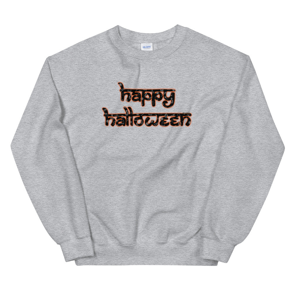 Happy Halloween Desi Black Letters Sweatshirt