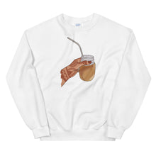 Load image into Gallery viewer, Iced Coffee Mendhi Hands Sweatshirt
