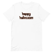 Load image into Gallery viewer, Happy Halloween Desi Black Letters T-Shirt

