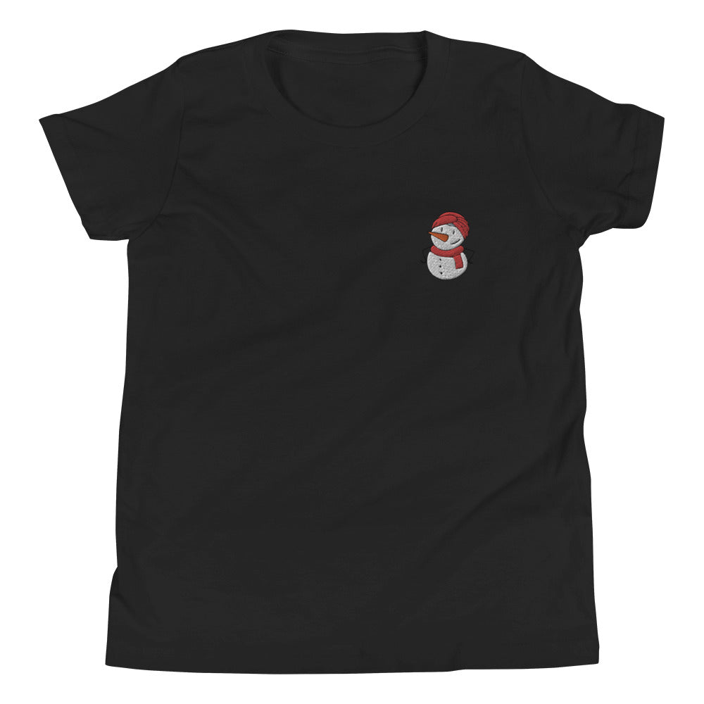 Youth Embroidered Desi Snowman T-Shirt